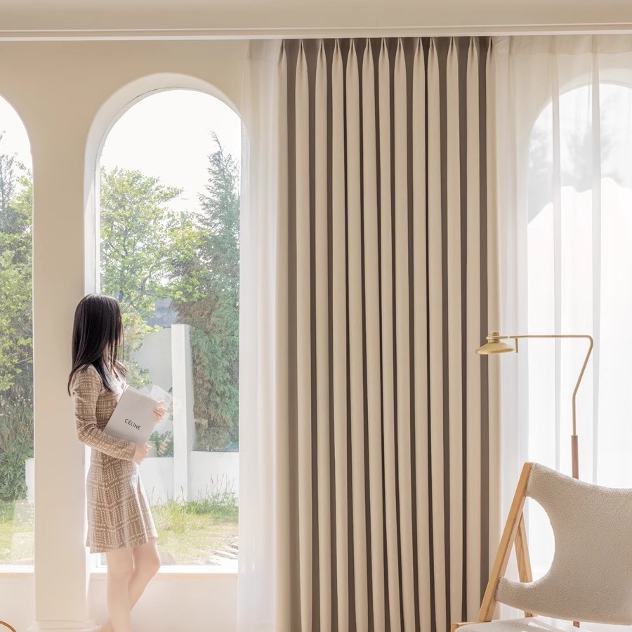 Crème fluwelen chenille verdui - Blackout Curtain Nursery recensie en prijs